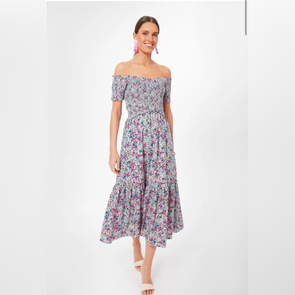 Tuckernuck’s POMANDER PLACE Floral Smocked Talia Dress